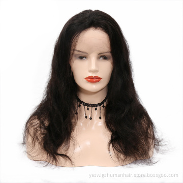 Indian Human Hair Body Wave Lace Frontal Wig For Black Women Pre Plucked 13X4 Transparent Lace Front Wigs Body Wave Human Hair